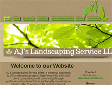 Tablet Screenshot of ajslandscapingservice.com